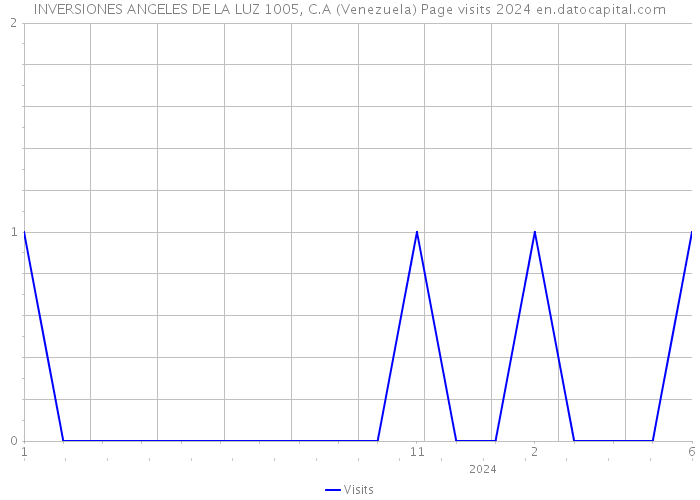 INVERSIONES ANGELES DE LA LUZ 1005, C.A (Venezuela) Page visits 2024 