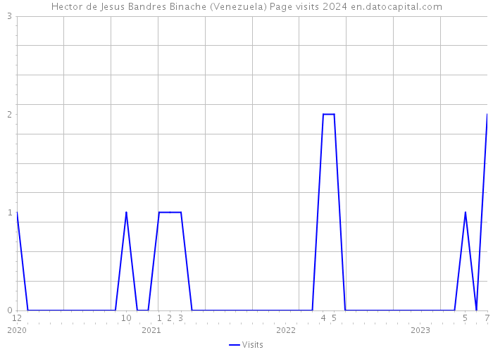 Hector de Jesus Bandres Binache (Venezuela) Page visits 2024 