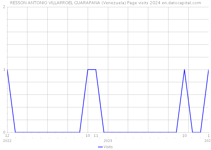 RESSON ANTONIO VILLARROEL GUARAPANA (Venezuela) Page visits 2024 