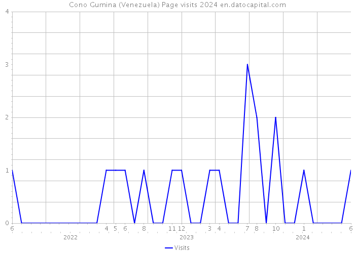 Cono Gumina (Venezuela) Page visits 2024 