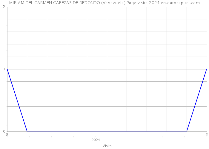 MIRIAM DEL CARMEN CABEZAS DE REDONDO (Venezuela) Page visits 2024 