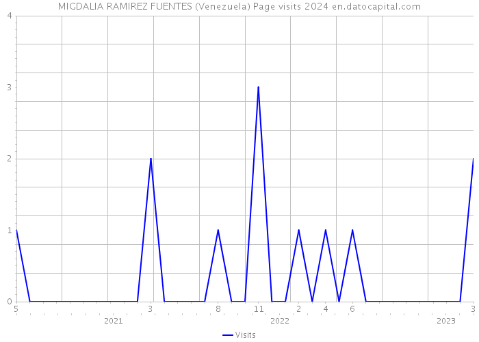 MIGDALIA RAMIREZ FUENTES (Venezuela) Page visits 2024 