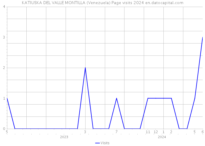 KATIUSKA DEL VALLE MONTILLA (Venezuela) Page visits 2024 