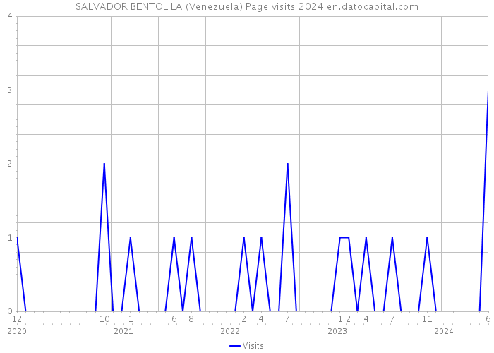 SALVADOR BENTOLILA (Venezuela) Page visits 2024 