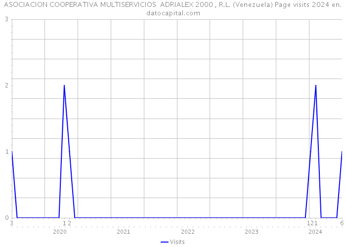ASOCIACION COOPERATIVA MULTISERVICIOS ADRIALEX 2000 , R.L. (Venezuela) Page visits 2024 