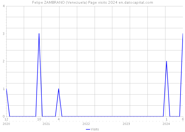 Felipe ZAMBRANO (Venezuela) Page visits 2024 