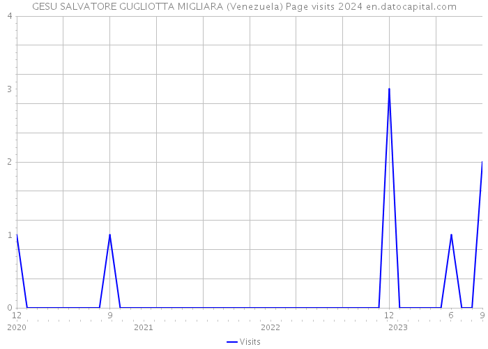 GESU SALVATORE GUGLIOTTA MIGLIARA (Venezuela) Page visits 2024 