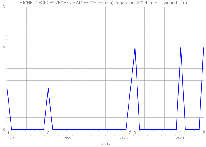 MICHEL GEORGES ZEGHEN AWICHE (Venezuela) Page visits 2024 
