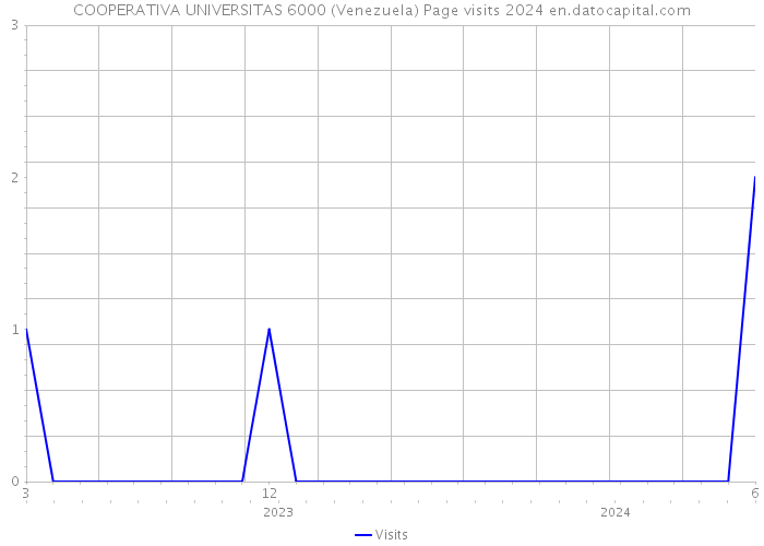 COOPERATIVA UNIVERSITAS 6000 (Venezuela) Page visits 2024 