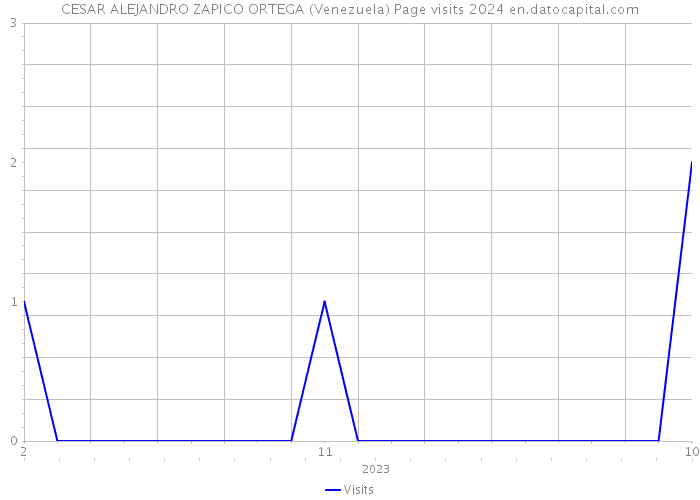 CESAR ALEJANDRO ZAPICO ORTEGA (Venezuela) Page visits 2024 