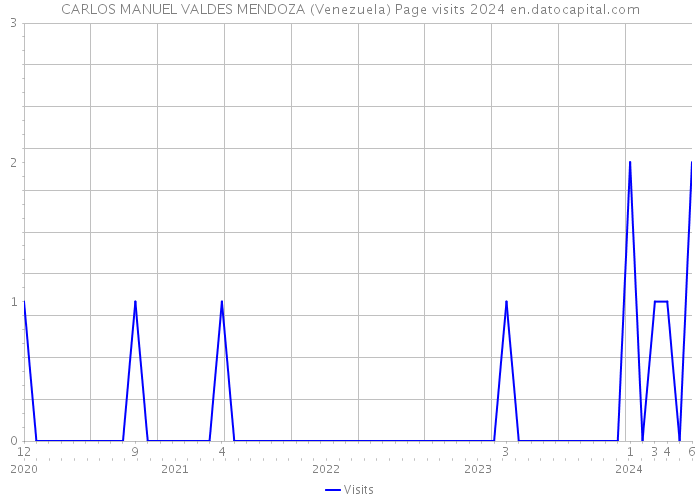 CARLOS MANUEL VALDES MENDOZA (Venezuela) Page visits 2024 