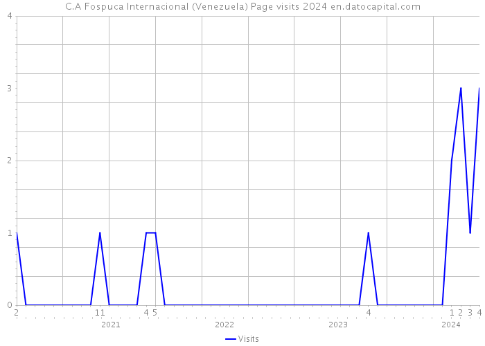 C.A Fospuca Internacional (Venezuela) Page visits 2024 