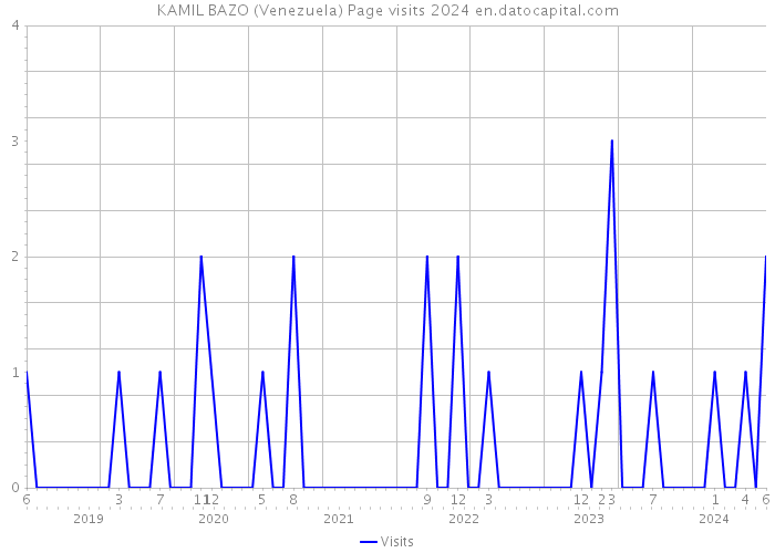 KAMIL BAZO (Venezuela) Page visits 2024 