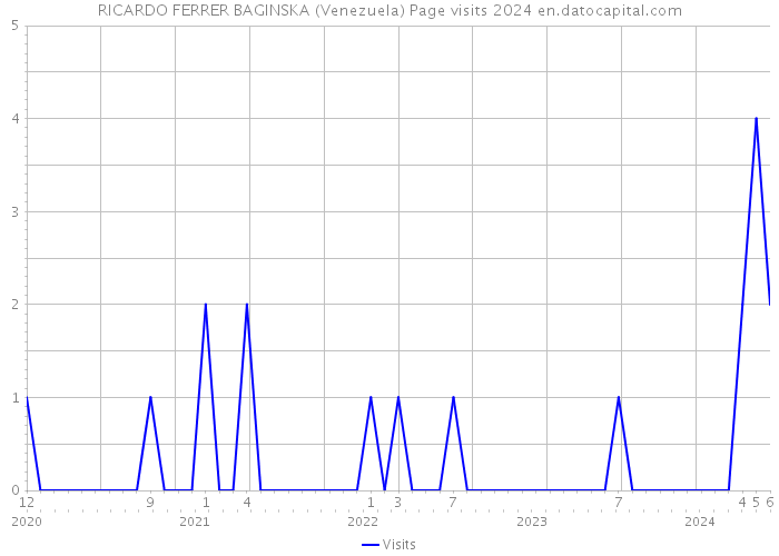 RICARDO FERRER BAGINSKA (Venezuela) Page visits 2024 