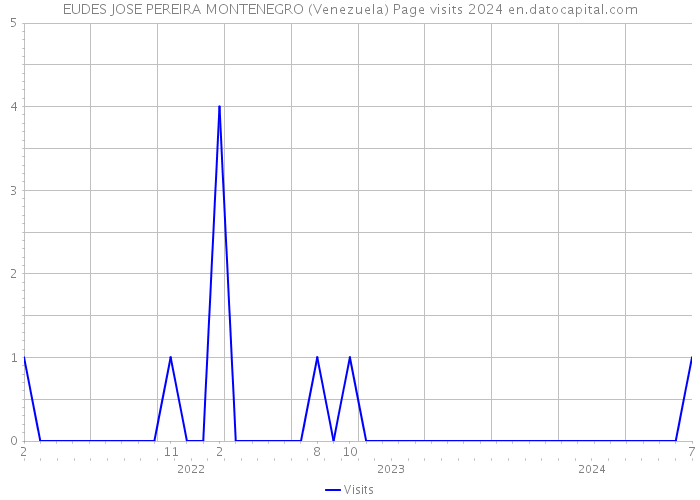 EUDES JOSE PEREIRA MONTENEGRO (Venezuela) Page visits 2024 