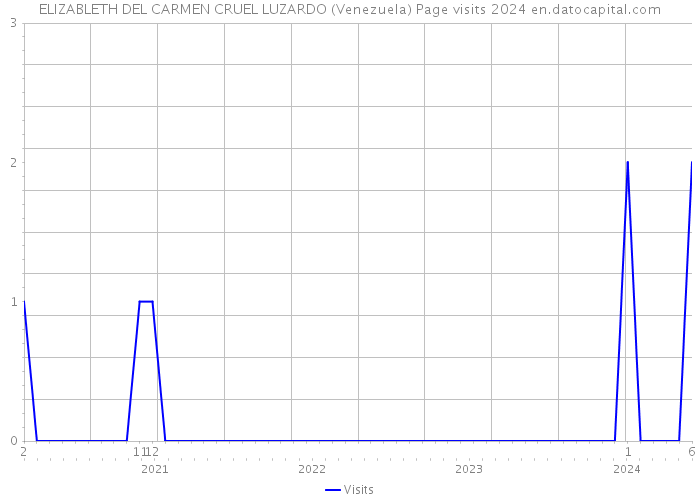 ELIZABLETH DEL CARMEN CRUEL LUZARDO (Venezuela) Page visits 2024 
