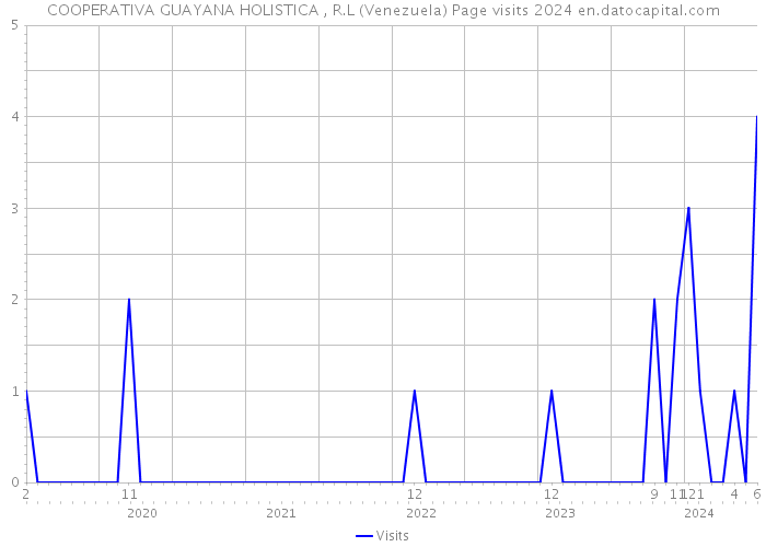 COOPERATIVA GUAYANA HOLISTICA , R.L (Venezuela) Page visits 2024 