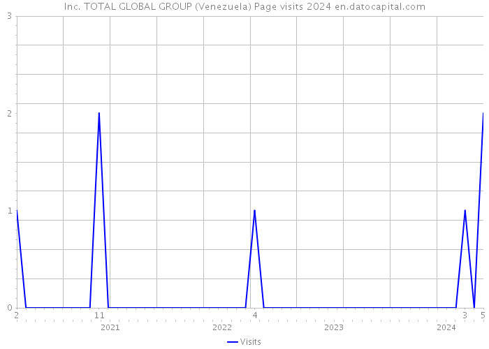 Inc. TOTAL GLOBAL GROUP (Venezuela) Page visits 2024 