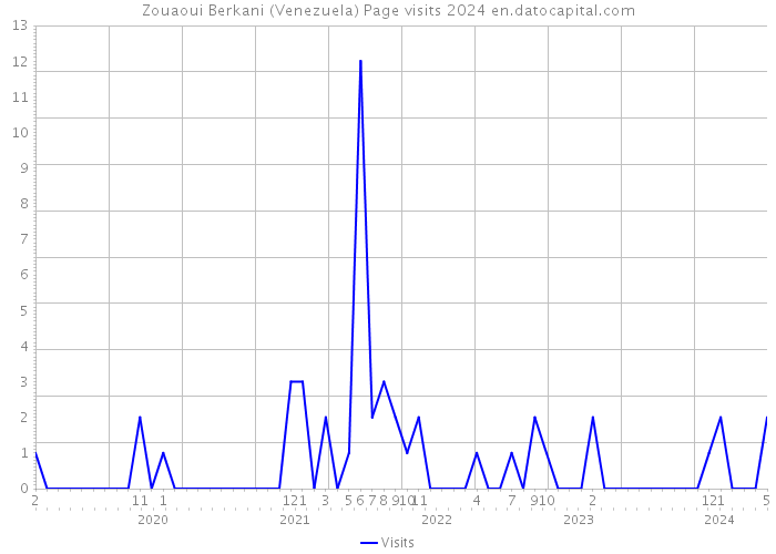Zouaoui Berkani (Venezuela) Page visits 2024 