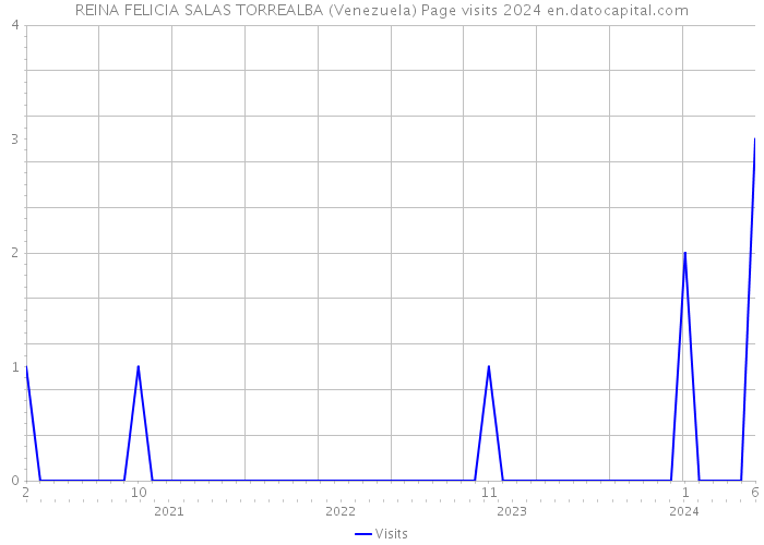 REINA FELICIA SALAS TORREALBA (Venezuela) Page visits 2024 