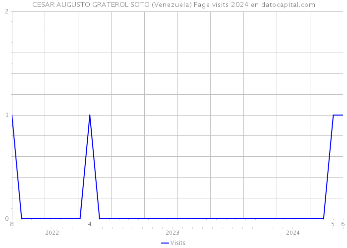 CESAR AUGUSTO GRATEROL SOTO (Venezuela) Page visits 2024 