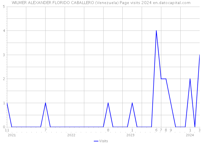 WILMER ALEXANDER FLORIDO CABALLERO (Venezuela) Page visits 2024 
