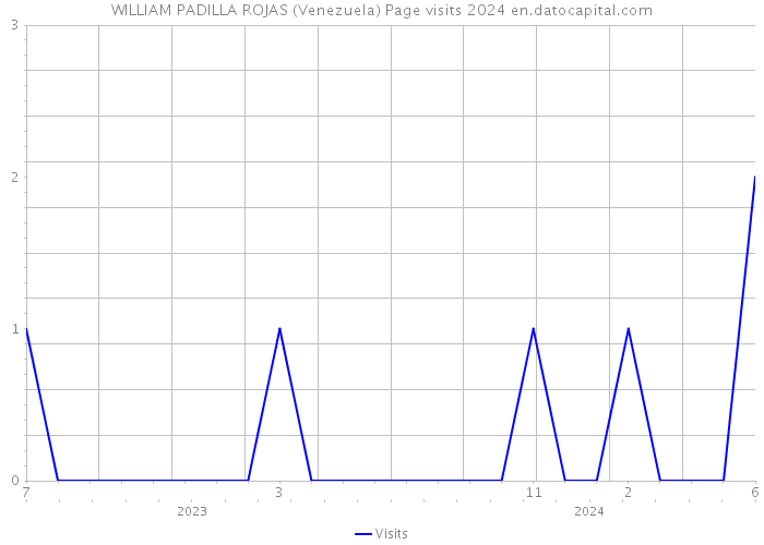 WILLIAM PADILLA ROJAS (Venezuela) Page visits 2024 
