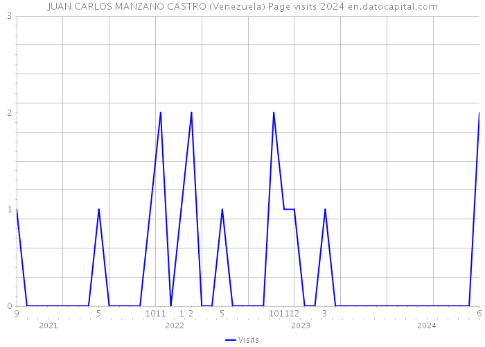 JUAN CARLOS MANZANO CASTRO (Venezuela) Page visits 2024 