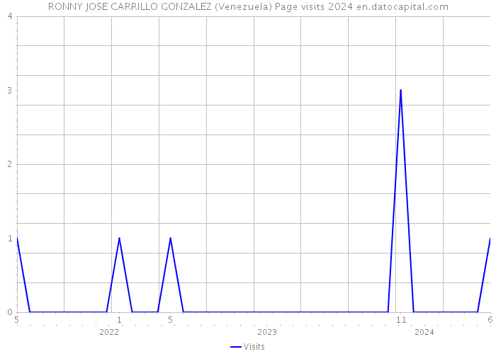 RONNY JOSE CARRILLO GONZALEZ (Venezuela) Page visits 2024 