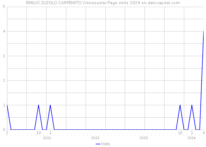 EMILIO ZUZOLO CARPENITO (Venezuela) Page visits 2024 