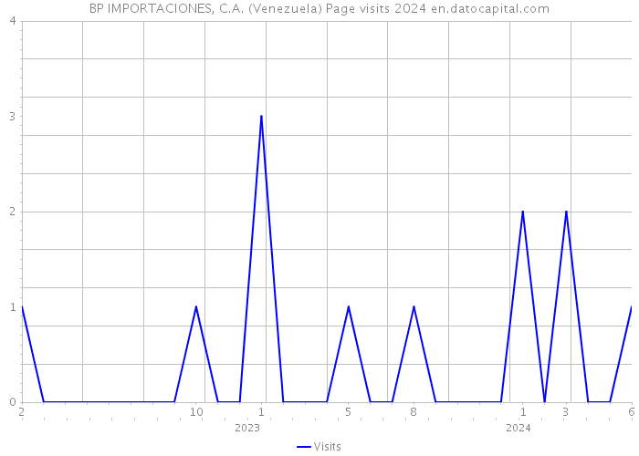 BP IMPORTACIONES, C.A. (Venezuela) Page visits 2024 