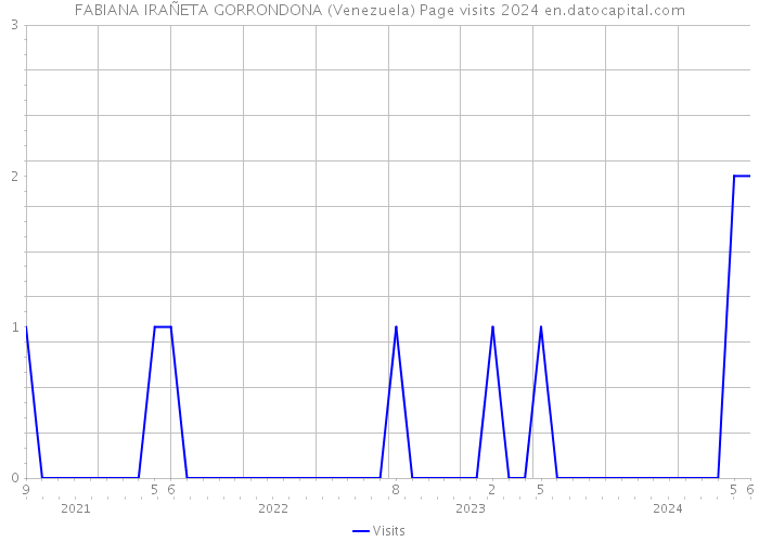 FABIANA IRAÑETA GORRONDONA (Venezuela) Page visits 2024 