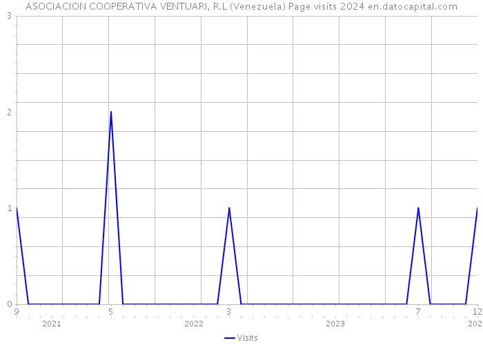 ASOCIACION COOPERATIVA VENTUARI, R.L (Venezuela) Page visits 2024 