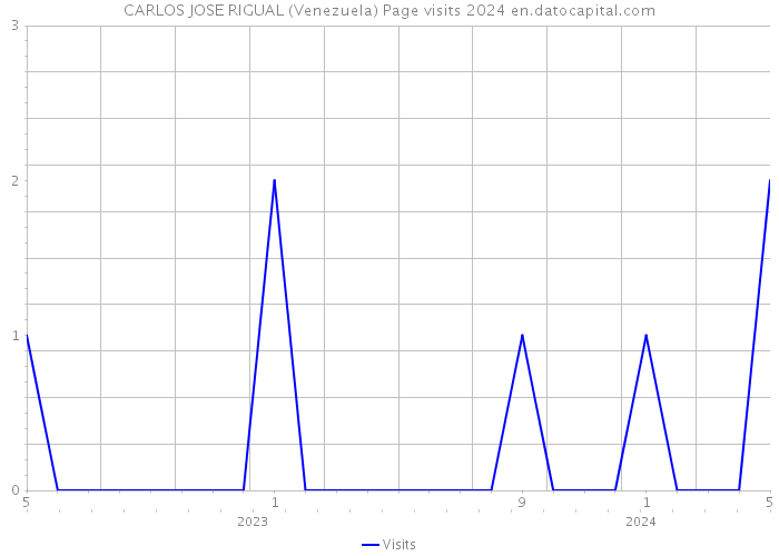 CARLOS JOSE RIGUAL (Venezuela) Page visits 2024 