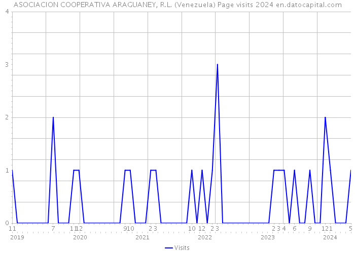 ASOCIACION COOPERATIVA ARAGUANEY, R.L. (Venezuela) Page visits 2024 