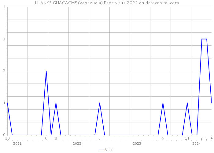 LUANYS GUACACHE (Venezuela) Page visits 2024 