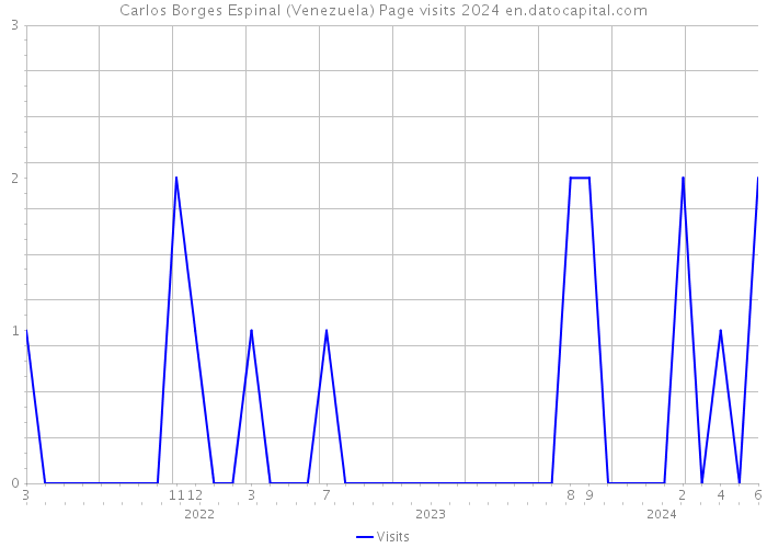 Carlos Borges Espinal (Venezuela) Page visits 2024 