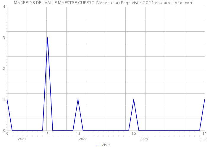 MARBELYS DEL VALLE MAESTRE CUBERO (Venezuela) Page visits 2024 
