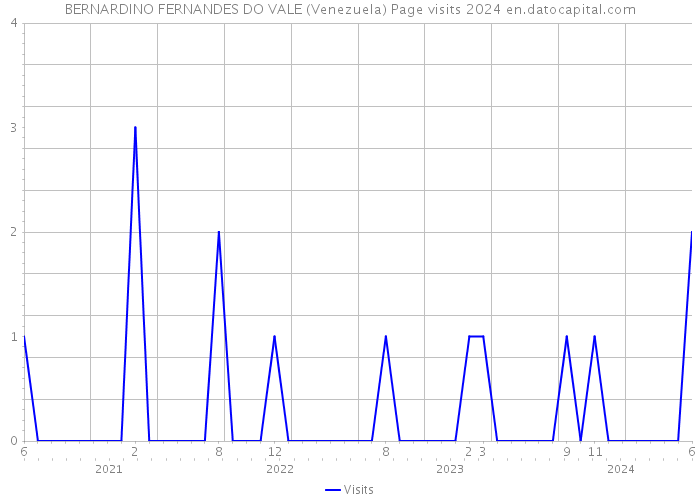 BERNARDINO FERNANDES DO VALE (Venezuela) Page visits 2024 