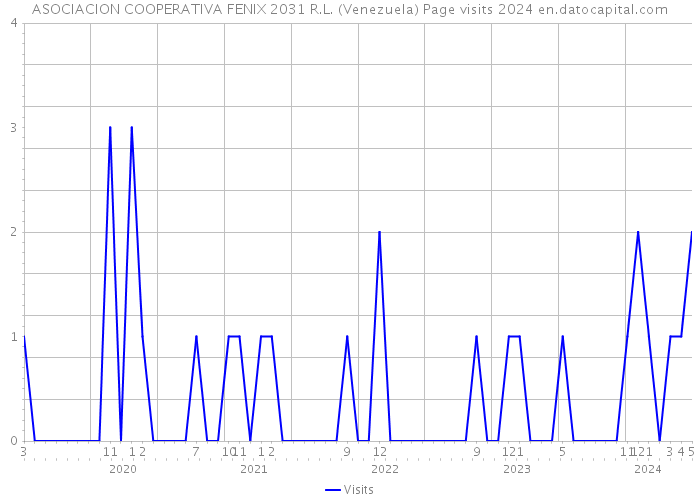 ASOCIACION COOPERATIVA FENIX 2031 R.L. (Venezuela) Page visits 2024 