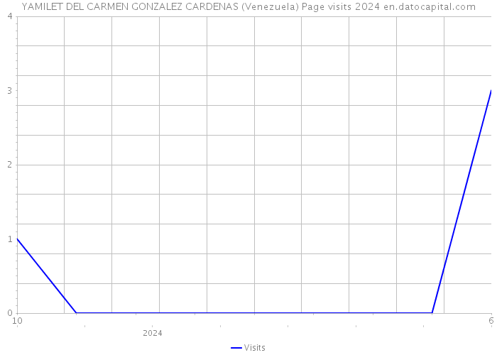 YAMILET DEL CARMEN GONZALEZ CARDENAS (Venezuela) Page visits 2024 
