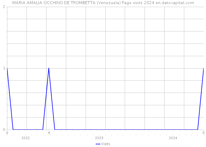 MARIA AMALIA OCCHINO DE TROMBETTA (Venezuela) Page visits 2024 