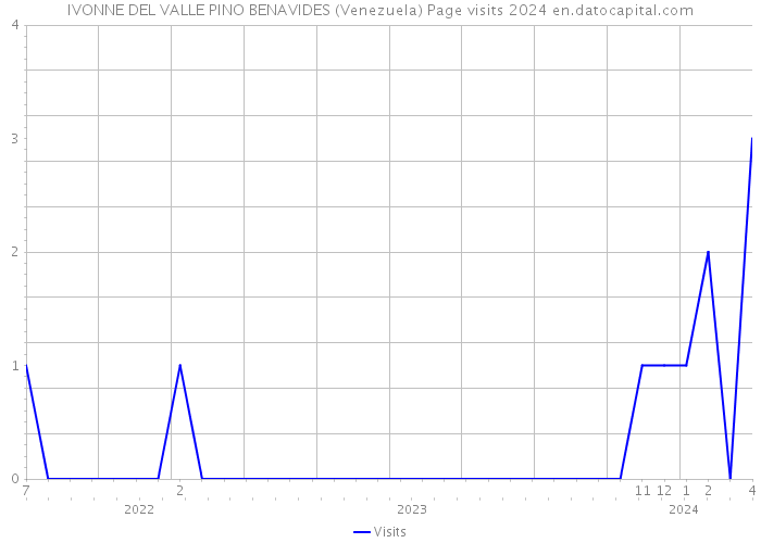 IVONNE DEL VALLE PINO BENAVIDES (Venezuela) Page visits 2024 
