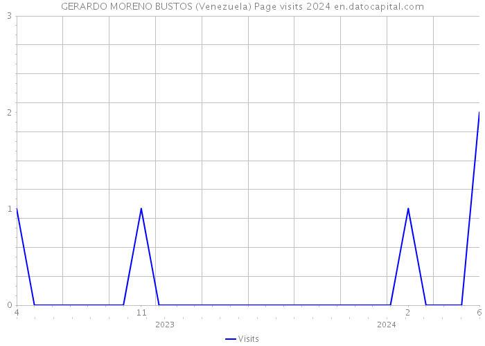 GERARDO MORENO BUSTOS (Venezuela) Page visits 2024 