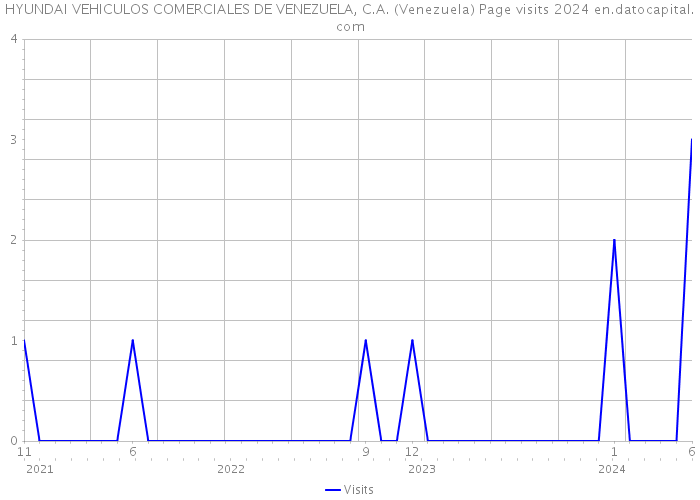 HYUNDAI VEHICULOS COMERCIALES DE VENEZUELA, C.A. (Venezuela) Page visits 2024 