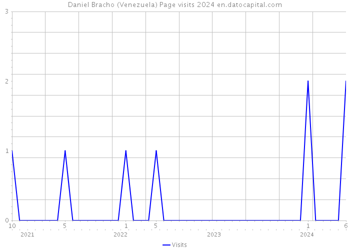 Daniel Bracho (Venezuela) Page visits 2024 