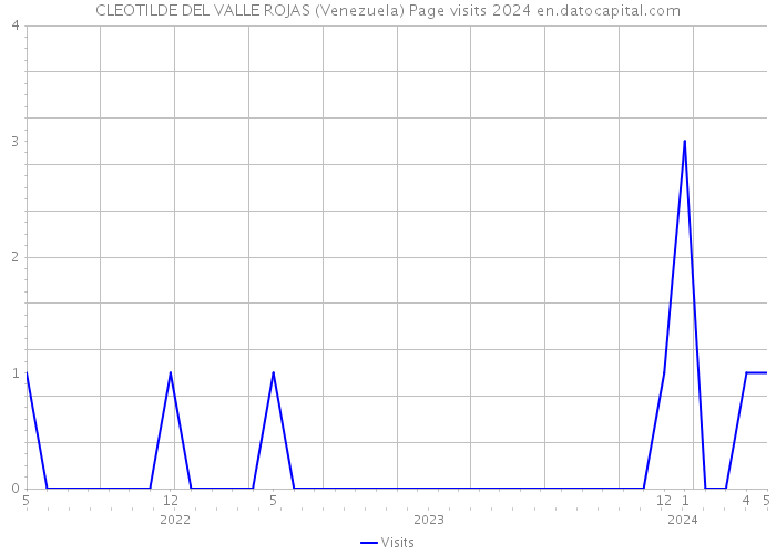 CLEOTILDE DEL VALLE ROJAS (Venezuela) Page visits 2024 