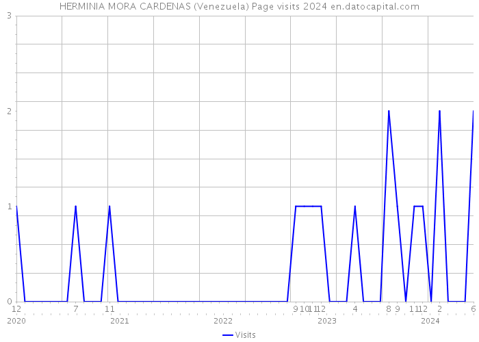 HERMINIA MORA CARDENAS (Venezuela) Page visits 2024 