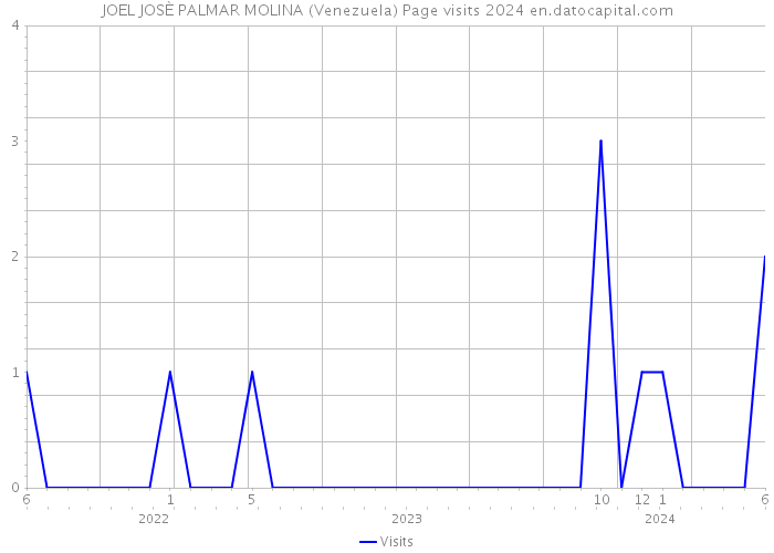 JOEL JOSÈ PALMAR MOLINA (Venezuela) Page visits 2024 