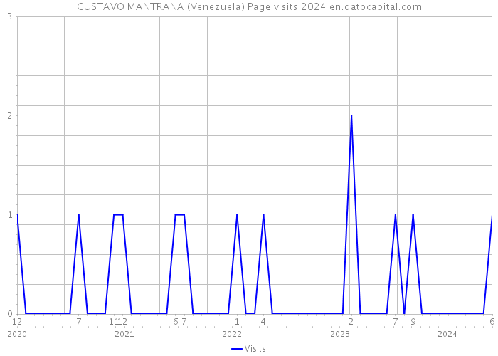 GUSTAVO MANTRANA (Venezuela) Page visits 2024 